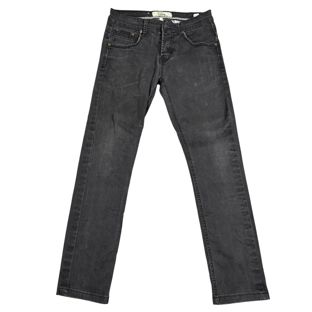 Bogner Jeans Mens 30x28 Faded Black Charcoal Y2K Grunge Streetwear Denim READ*